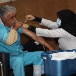 واکسینه کردن جانبازان بیمارستان میلاد شهریار