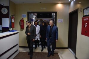 بازدید استاندار کرج به همراهی مدیرعامل شرکت متد از بیمارستان امام خمینی کرج