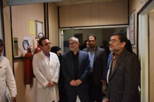 بازدید استاندار کرج به همراهی مدیرعامل شرکت متد از بیمارستان امام خمینی کرج